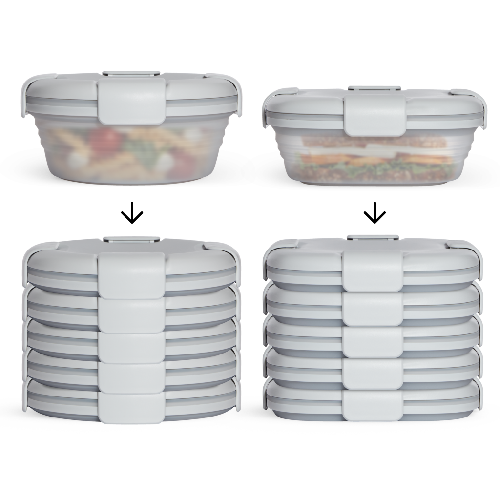 12-Pack Mixed Food Storage Set