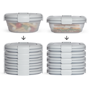 12-Pack Mixed Food Storage Set