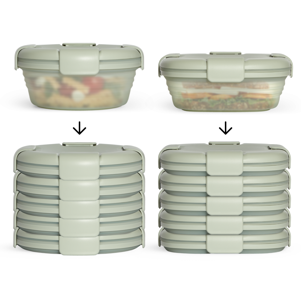 12-Pack Mixed Food Storage Set